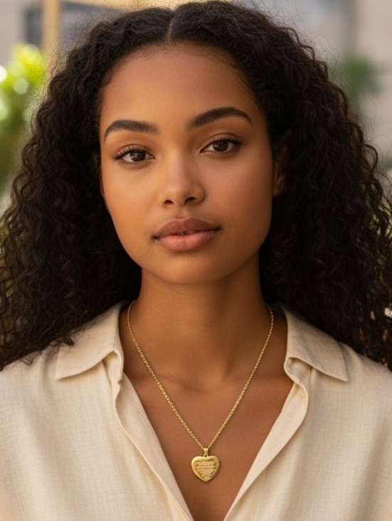 Source Unknown Jewelry - Simple Golden Heart Pendant Necklace